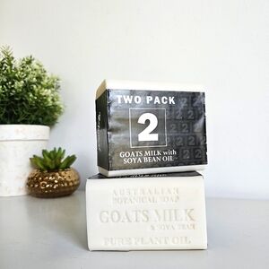 Australian Botanical Soap Goat Milk Soya Bean 4 Bars Natural Skincare